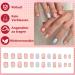 Shop Mrcuvaryas Press On Nails - Square Bunt French Fake Nails Full Cover 24 Colorful Acrylic Sets with Nail Glue for Women - Buy Online on GoSupps.com