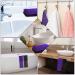 African Exfoliating Bath Sponge Set - Long Net Scrubber for Shower & Body - Black Purple - Daily Use or Stocking Stuffer - Buy Online on GoSupps.com