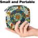 Indian Mandala Flower Storage Bags for Women | Portable Menstrual Pad Holder & Bandage Storage | Psychedelic Pattern for Tampons & Panty Liners - Buy Online on GoSupps.com