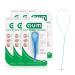 GUM EEZ-Thru Floss Threaders Dental Flossers for Braces Bridges & Implants 25ct(6pk)
