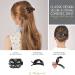 RC ROCHE 6 Pieces Butterfly Hair Clips - Fashionable Non-Slip Large Teeth Plastic Hair Accessories for Women - Medium Black - Buy Online on GoSupps.com