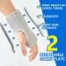 Adjustable Wrist Brace for Carpal Tunnel - Left Hand Support with 2 Metal Splints | Arthritis Recovery Night Brace - Buy Online on GoSupps.com