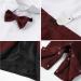 Mint Green Baby Boy Romper Suit 12-18 Months Red | Infant Gentleman Jumpsuit with Bow Tie Waistcoat Outfit - Buy Online on GoSupps.com