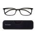 ThinOptics Ultra-thin reading glasses - Unisex for men and women Including magnetic case - Ultra light glasses Black 1 x