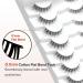 Natural Cat Eyelashes - 14mm Wispy False Lashes | 3D Volume C Curl | Thin Band Strip Lashes | 7 Pair Pack - Shop Now - Buy Online on GoSupps.com