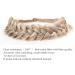 TOECWEGR Extensions Headband Hair Band Braided Classic Chunky Wide Plaited Wedding Fluffy Braids Wig Women Girl Beauty Accessory (Cream Brown) - Buy Online on GoSupps.com