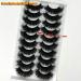 Mink Lashes 20mm - Soft Fluffy Dramatic 3D Strip Lashes | 10 Pairs Thick Volume False Eyelashes for Ultimate Glam - Buy Online on GoSupps.com