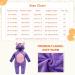 COOKY.D Unisex Winter Hooded Romper Jumpsuit 18-24 Months Owl Design - Buy Online on GoSupps.com