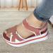 Juzinqu Women Sandals - Thick Sole Flat Hiking Sandals with Adjustable Straps for Beach & Shopping - Pink 36 EU - Buy Online on GoSupps.com
