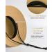 FURTALK Women's Wide Brim Sun Hat UPF Summer Straw Hat with Wind Lanyard - Khaki Medium-Large - Buy Online on GoSupps.com