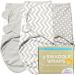 Juicy Bumbles Swaddle Blanket 0-3 Months - 100% Cotton Baby Swaddle Wrap Newborn - Set of 3 Swaddle Wrap - Baby Essentials for Newborn Baby Boy and Girl Light Grey Small: 0-3 Months