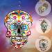 FONMY 12-inch Silver Sugar Skull Garden Wind Spinner - Unique Outdoor Decor & Gift - Buy Online on GoSupps.com