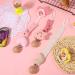 ALTcompluser 3 Pcs BPA-Free Dummy Clips for Baby - Personalised Soother Pacifier Chain Holder in Pink - Buy Online on GoSupps.com
