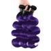SEXAY Purple Bundles Body Wave Human Hair Weave - 3 Bundles Virgin Brazilian Remy Hair Ombre 1b/Purple - 12 14 16 inch - For Women - Buy Online on GoSupps.com