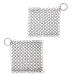 Cast Iron Cleaner, Premium 316L Stainless Steel Cast Iron Scrubber, Chainmail Scrubber for Cast Iron Pans, Skillet, Wok, Pot, Pan, Glassware (4"x4")
