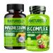 NATURELO Vitamin B Complex with Fruit & Vegetable Blend - 120 Capsules and Magnesium Glycinate Chelate Complex - 120 Capsules Bundle