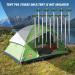 Eurmax USA Galvanized Non-Rust Camping Tent Stakes 10pc-Pack with Ropes - Heavy Duty Ice Tools for Family Pop Up Tents - Buy Online on GoSupps.com