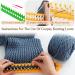 Coopay 47cm Green Knitting Loom Kit for Beginners - Rectangle Looms for Blanket, Scarf, and Shawl Crochet - Includes Hook, Needles, and Sparse Pegs - Buy Online on GoSupps.com