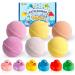 JOYIN Bath Bombs with Rubber Ducks Toy 6 Packs Bubble Bath Bombs with Duck Toys SPA Bath Fizzies Set Great Gift Set for Birthday Christmas for Boys and Girls