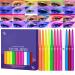 G n rique Neon Party Eyeliner Kit 12 brilliant shades sweat and smudge resistant intense color quick-drying | Bold makeup for carnival costumes clubs the
