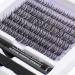 Individual Lashes Extension Kit 77 Wide-Stem Mix False Eyelashes with Lash Glue and Applicator - DIY Soft Natural Portable Cluster Lashes Extensions Kit - E06 Light Suit 9-15mm - Perfect for At-Home or Outing Use - Buy Online on GoSupps.com