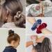 LILYSILK 100% Mulberry Silk Hair Scrunchies for Frizz & Breakage Prevention - Navy Blue 2pcs | Elastic Ponytail Holders - 2 Count - Buy Online on GoSupps.com