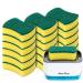19 pieces kitchen sponges for dishes 1 pack of dishwashing-soap dispenser for kitchen soap dispenser and sponge holder 2-in-1 soap dispenser for worktop 19 pack