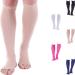 Doc Miller Open Toe Compression Socks for Women & Men 8-15 mmHg, 1 Pair, Support Shin Splints, Varicose Veins Recovery Skin Large