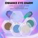Shimmer Eyeshadow | Women Shimmer Makeup Eye Shadow Single Buildable | Reflective Glitter Eyeshadow Single for Travel Daily Travel Parties Picnics - Buy Online on GoSupps.com
