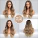 Ombre Brown to Blonde Lace Front Wig for Women - Long Wavy Synthetic Hair Wig - Buy Online on GoSupps.com