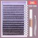 DIY Lash Extension Kit 280pcs - 20D+50D 10-16mm Mix C/CC/D Curl Cluster Lashes with Bond and Seal Tweezers - Soft Light Eyelash Extension Kit for Home Use - Buy Online on GoSupps.com