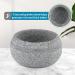 MDLUU Granite Shaving Bowl - Natural Shaving Soap and Cream Bowl for Men's Wet Shave - 3.5 Inch Diameter - Buy Online on GoSupps.com