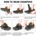 Ice Snow Spike Cleats for Hiking Boots - X-Large Stainless Steel Crampons - Buy Online on GoSupps.com