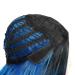 HANNE Long Hair Body Wave Ombre Bluish Teal Blue Wig | 3 Tone Colors | Heat Resistant Synthetic Hair | Navy Blue Wig for Black and White Women - Buy Online on GoSupps.com