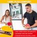 Ping Pong Paddle Set with 4 Wood Paddles, Ergonomic Grip, 8 Tournament Balls, Case - Professional/Casual Play - Portable Table Tennis Set for Family Fun - Buy Online on GoSupps.com