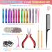 Mckanti 14 Colors Hair Tinsel Kit with Tool - 2800 Strands Fairy Hair Extensions for Women & Girls - Sparkling Shiny Colorful Synthetic Hair for Party & Daily Fashion - Buy Online on GoSupps.com