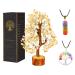 Citrine Crystal Tree - Feng Shui Decor - Chakra Tree - Spiritual Items - Home Decoration - Gemstone Tree - Crystals - Crystal Decor - Home Office Decor - Citrine Crystal Stone - Good Luck Gifts Citrine Silver Wire