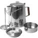 Texsport Stainless Steel Coffee Pot Percolator for Outdoor Camping   Silver  28 Cup - Buy Online on GoSupps.com