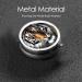 Buy Tiger at Rest Portable Metal Pill Box | Round Mini 3-Compartment | Ideal for Travel | Black Hinged Design - Buy Online on GoSupps.com