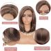 Kalyss 12'' Short Straight Lace Bob Wig - Brown with Blonde Highlights for Women - Buy Online on GoSupps.com