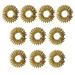10 pieces of acupressure rings Massage rings for fingers massage ring for stress reduction and promotion of blood circulation finger massage or toe massage (gold) golden