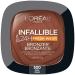 L'Oreal Paris Infallible Up to 24H Fresh Wear Soft Matte Longwear Bronzer. Waterproof heatproof Transfer humidity and sweatproof Dark 0.31 oz Dark 0.31 Ounce (Pack of 1)