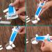 Calary 6pcs Toothpaste Tube Squeezer Dispenser | 3 Sizes Plastic Rolling Clip | Bathroom Organizer (Gray/White) - Buy Online on GoSupps.com