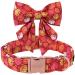 Unique Style Paws Halloween-Hundhalband pumpkin dog collar comfortable fly collar made of cotton for boys/girls' dogs fly neck band with metal buckle XL neck circumference 16-26 in XL B: Pumpkin