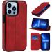 BRART Wallet Case for iPhone 13/13 Pro/13 Pro Max PU Leather Magnetic Protective Flip Case Cover with Credit Card Slot Viewing Stand Shockproof TPU (Color : Red Size : 13 6.1") 13 6.1" Red - Buy Online on GoSupps.com