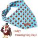 Thanksgiving Dog Towel | Washable Adjustable Cotton Square for Small & Medium Dogs/Cats | Unique Style Paws - Buy Online on GoSupps.com