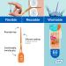TEPE Dental Floss Picks - EasyPicks XS/S Orange 60 Pack | Premium Tooth Flossers for Healthier Smiles - Buy Online on GoSupps.com