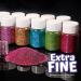 Leobro 15 Colors Holographic Glitter Powder Set - 150g Fine Glitter for Epoxy Resin Nail Art & Decoration | 10PCs Spoon Included - Buy Online on GoSupps.com