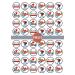 PRECUT Wrestling Edible Mini Cupcake Toppers - Premium Thickness SWEETENED VANILLA - wafer card disc cake decorations (Pack of 24)