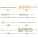Must-Have-Beauty Decorative Hair Clip Set - Bridal Hair Accessories (8 PC HAPPINESS STARS & RHINESTONE) - Buy Online on GoSupps.com